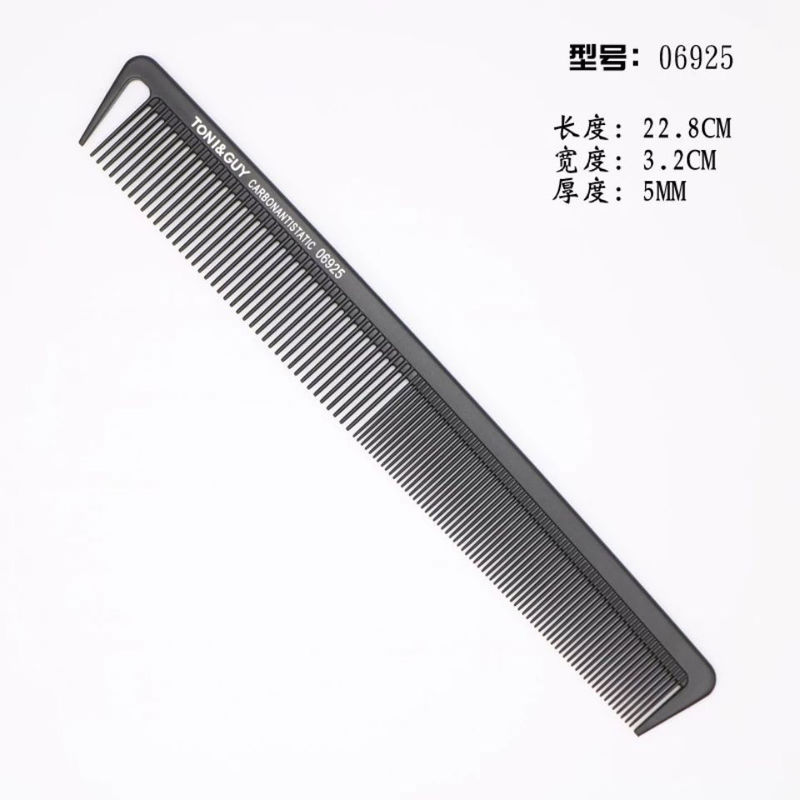 ブラックトニーカバーカットロングヘア櫛男性レディース両面裁断櫛ヘアカット櫛静電防止髪櫛髪櫛|undefined