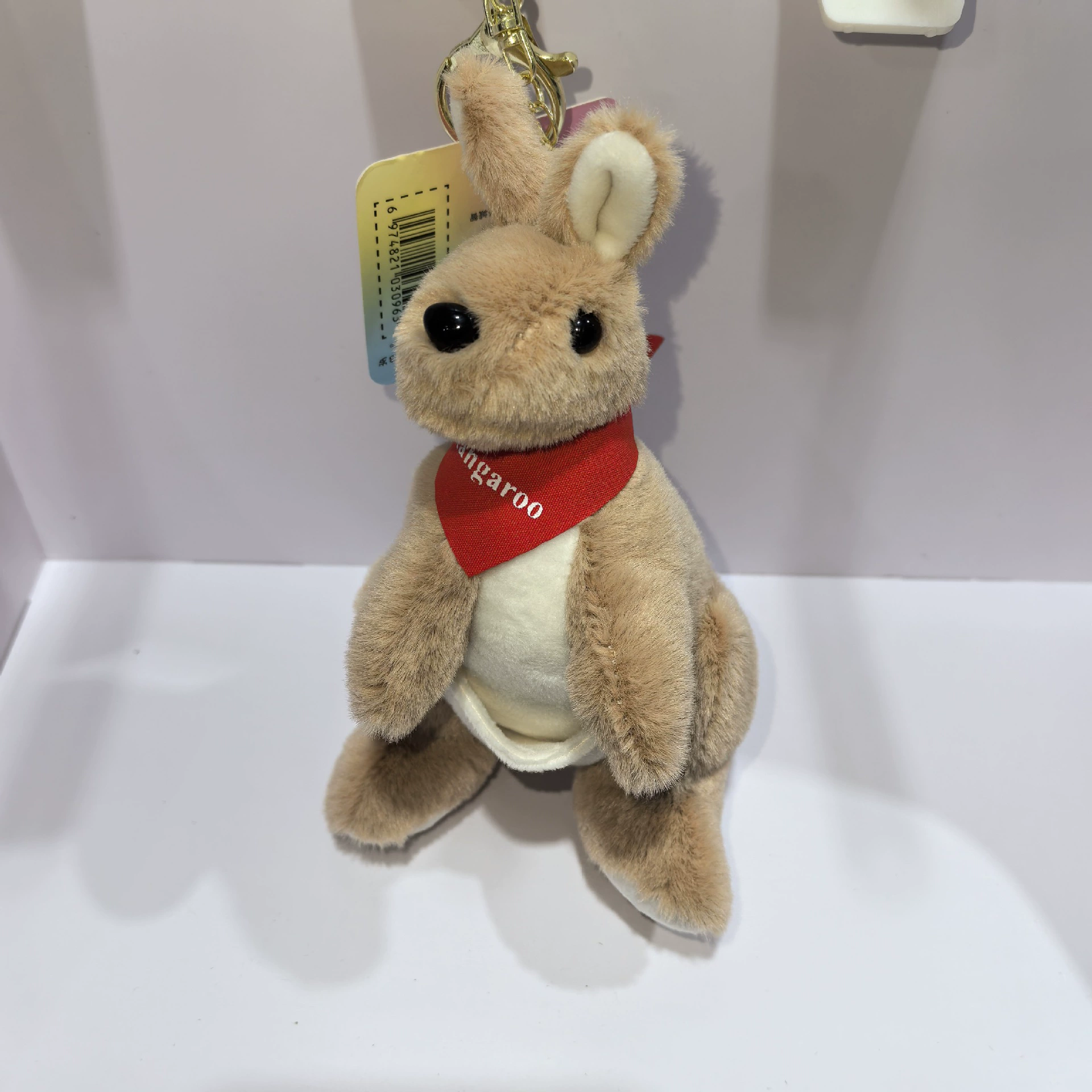 Kangaroo, creative realistic plush pendant, bag decoration, keychain, rag doll, decorations