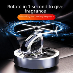 Car air freshener, in-car deodorizer, long-lasting light fragrance, alloy material, solar-powered airplane ornament, high-end car fragrance