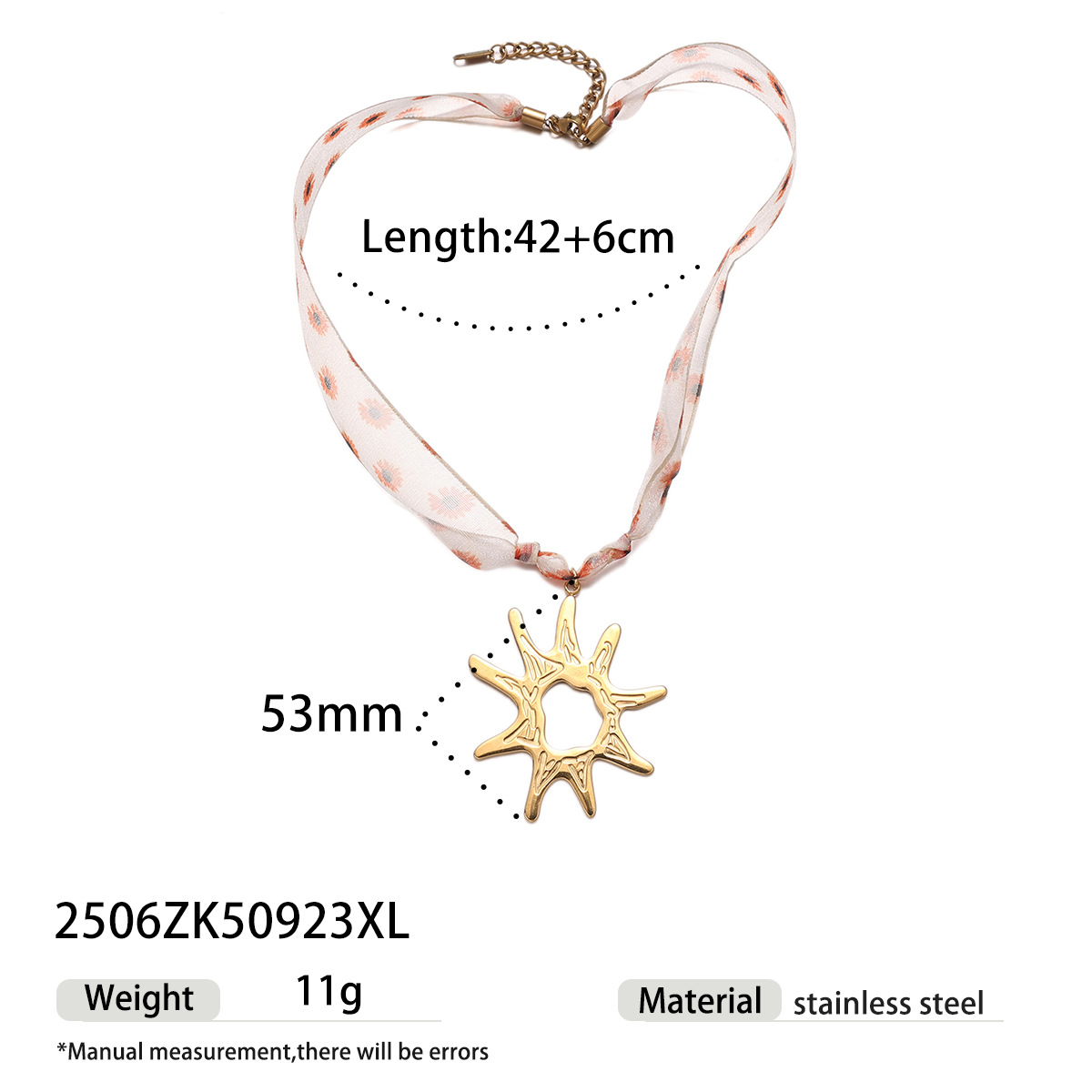 Tiana Europa y América colgante de acero inoxidable collar dulce y cool caliente viento universal nicho bufandas de seda estrella de mar collar de acero titanio sol