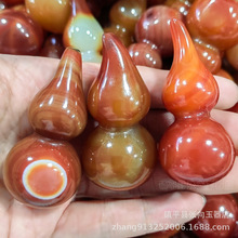 玛瑙红色大号葫芦批发 玉石玉器红色玛瑙葫芦挂件把玩件厂家