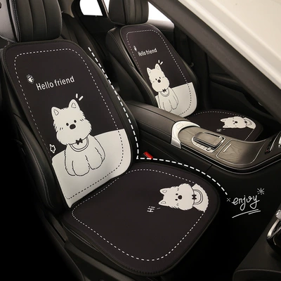 West Highland Cute Four Seasons General Breathable Car Seat for Audi Q2L Q3 Q4 Q5L A3L