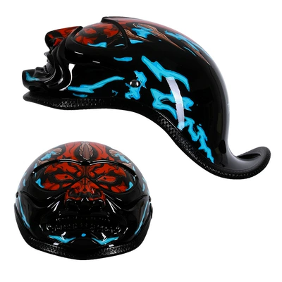 Motosiklet kaskı (dəbilqə) — for Men and Women, Cycling - goldfish-monster-m