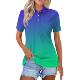 2024 Summer European and American New POLO Short-sleeved Slim-fit Casual Fashion Women's Top Lapel Fashion All-match