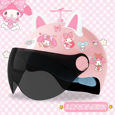 four seasons motorcycle safety helmet | Motosiklet kaskı (dəbilqə) - glitter-sunscreen-random-windmill-white-powder-combination-3c-certified-model-meimei-tz