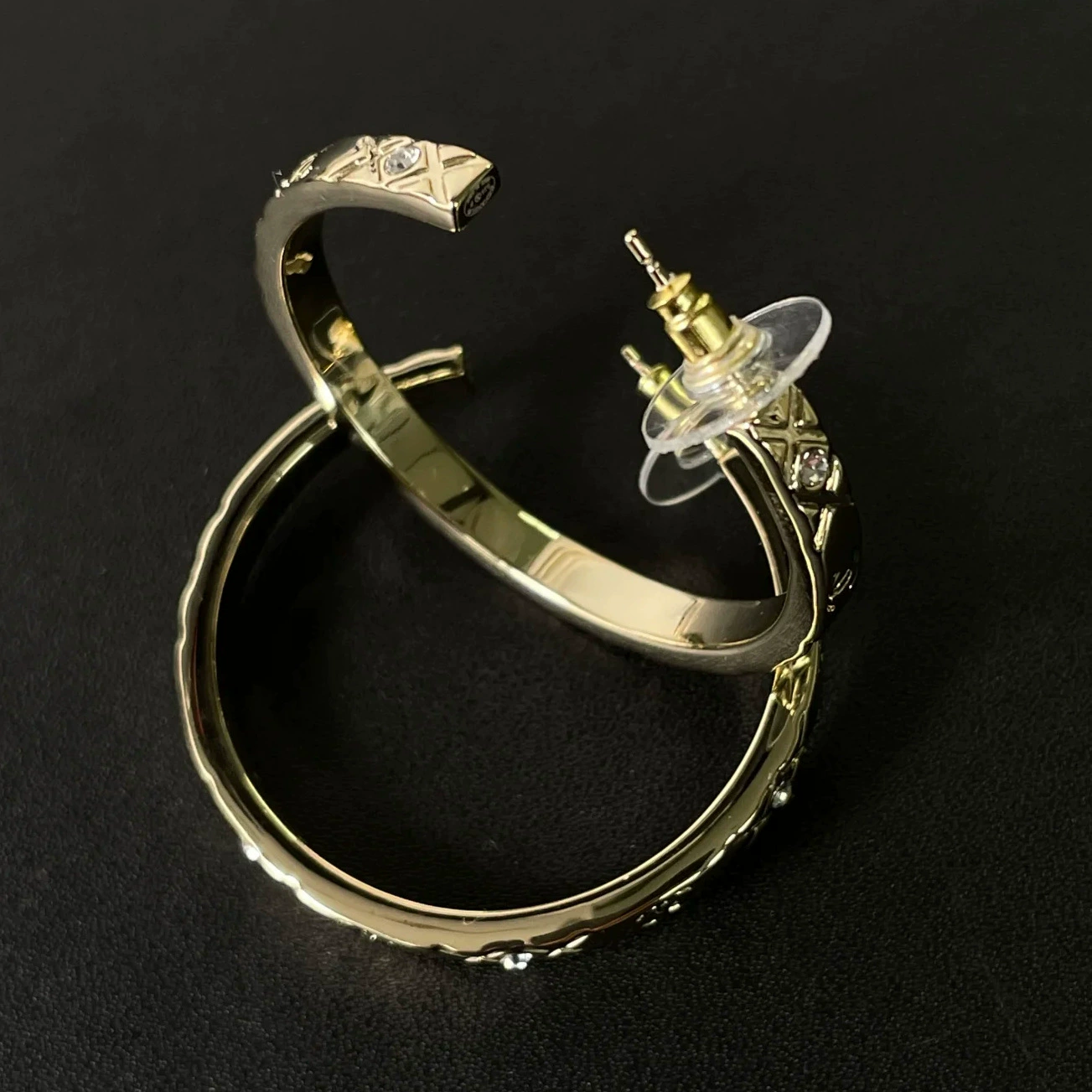 Серьги, серебряная игла, стиль Шанель, высококачественный стиль, серебро 925 пробы