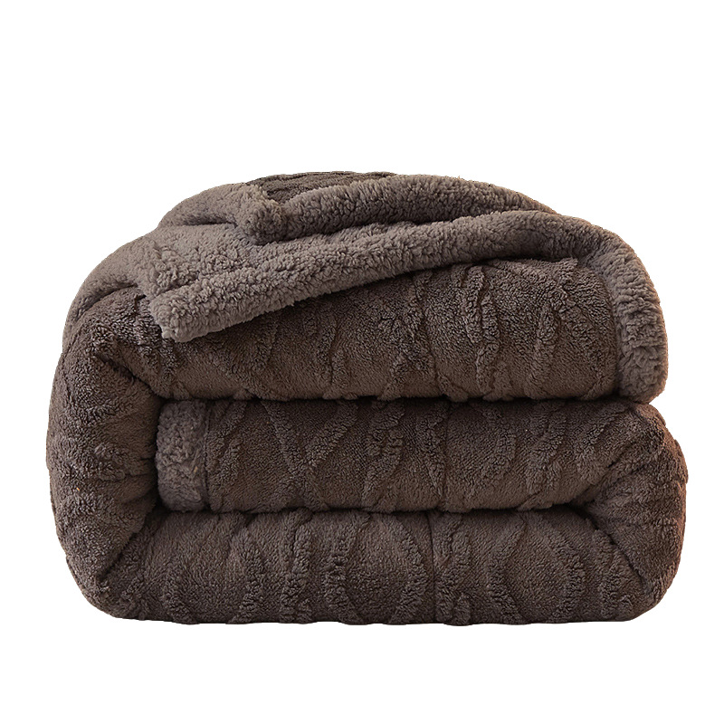 Tafu terciopelo edredón engrosado invierno manta dormitorio de estudiantes manta siesta oficina terciopelo de leche edredón de lana de cordero