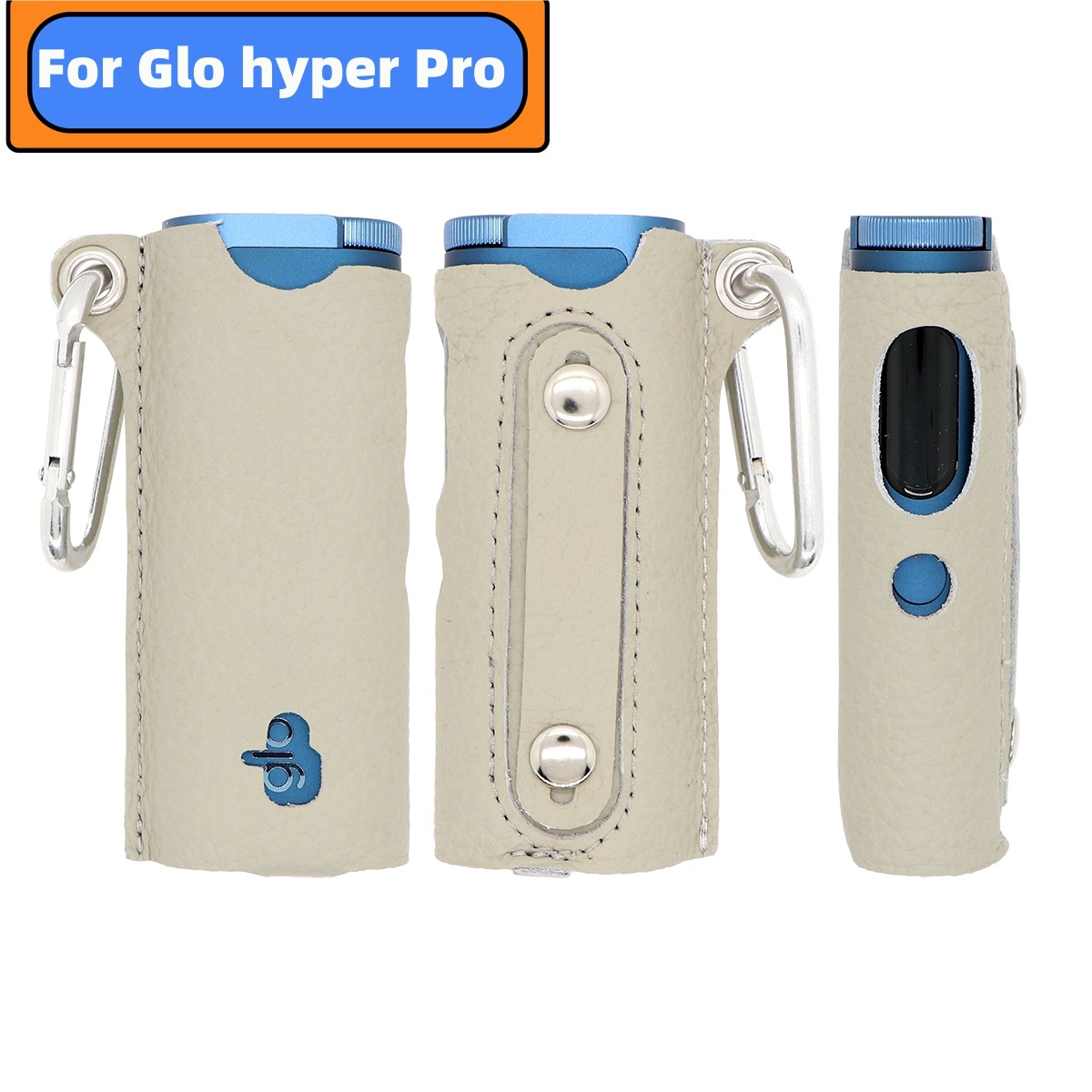 New Glo Hyper Pro storage bag in stock, top-grain leather, GLO PRO buckle leather case, available for cross-border dropshipping.
