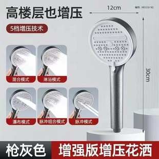 Horse Is a Large Panel Waterfall Powerful Pressurized Shower Head for Home Use, Shower Head for Bathing with Anti-Slip Pattern