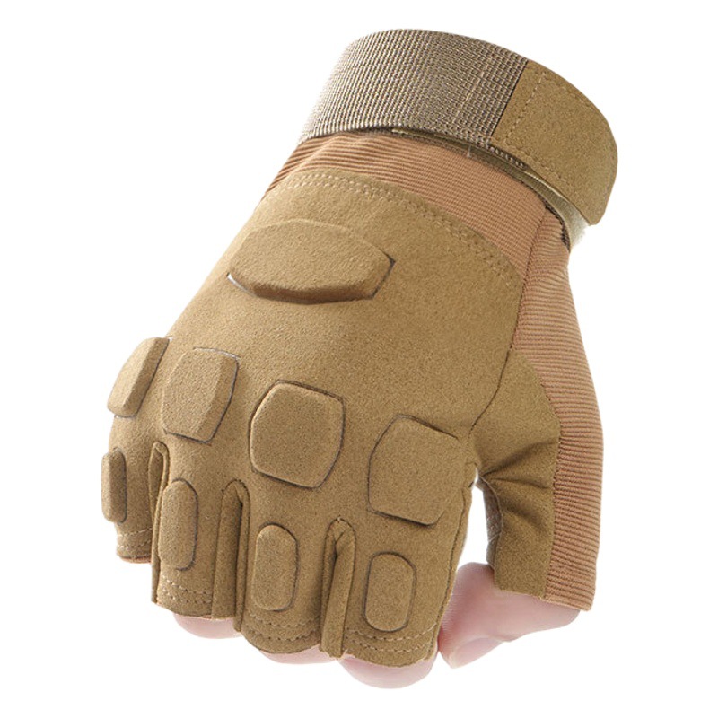 Guantes tácticos al aire libre de medio dedo entrenamiento de ejercicio ciclismo montañismo pantalla táctil de dedo completo guantes de campo