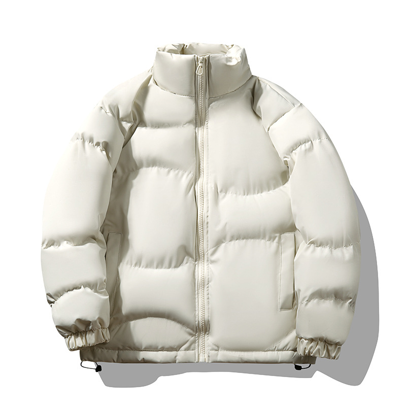 Winter Thickened Warm Couple Cotton Jacket for Men and Women, Casual Cotton Coat 2025 New Style, Stand Collar, Loose Fit