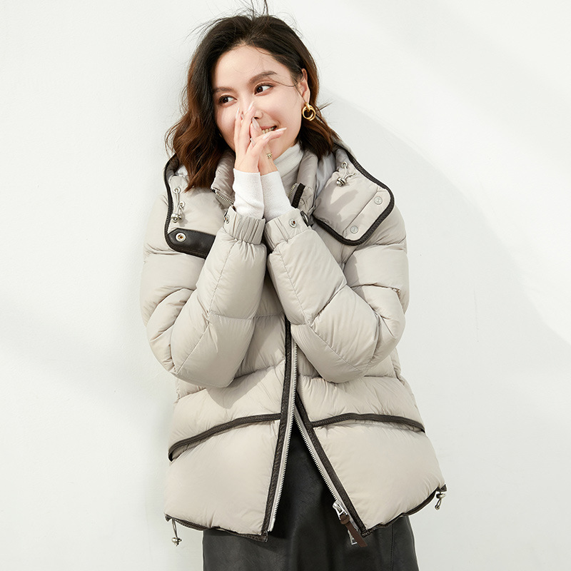 90 White Duck Down Jacket Super Thick Cold-Resistant Women's Design Winter Korean Style Small Short Northeastern Jacket