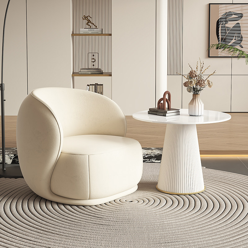 Sofá de estilo crema simple sala de estar silla de diseño sofá de dormitorio sofá de estilo japonés sofá casual image 12
