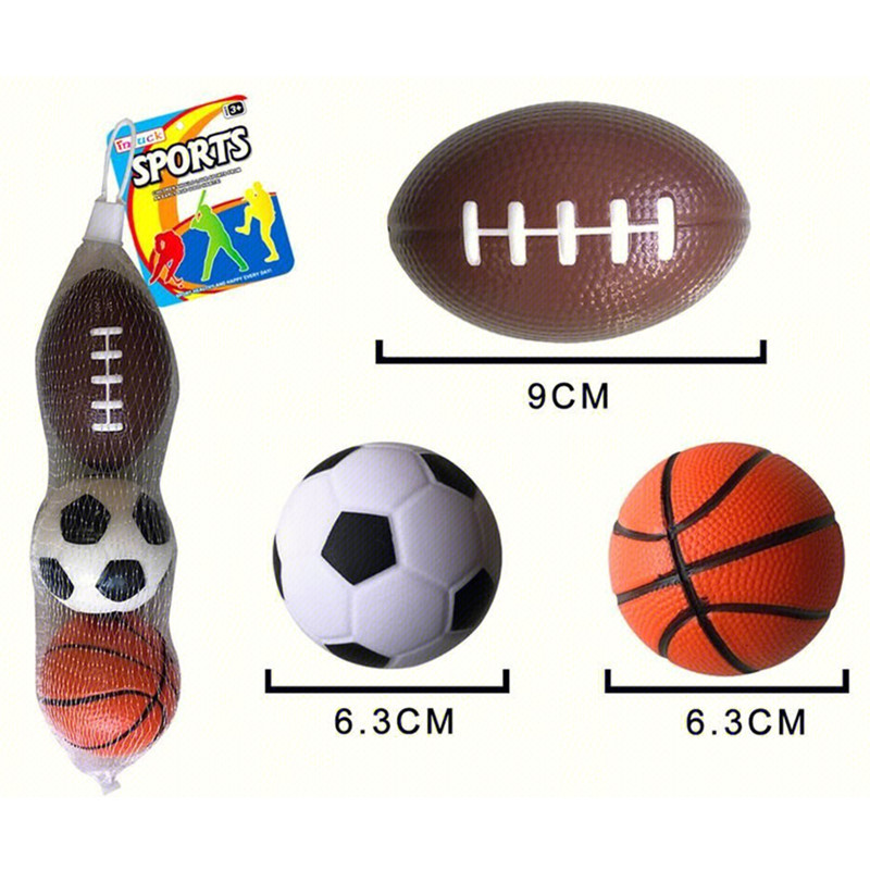 3 Pu ball rugby football basketball