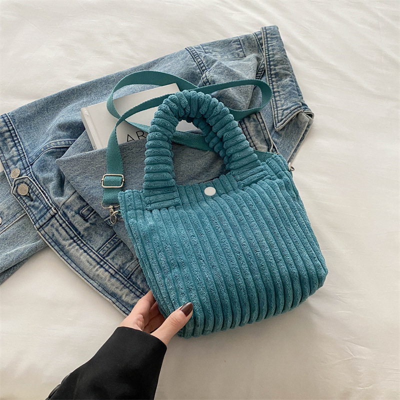 Otoño y invierno nuevos productos de diseño Nichozhong pozos de cordillera bolsas de algodón lindas bolsas de mano chic bolsas de hombro