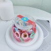 Colorful 100 plastic caps