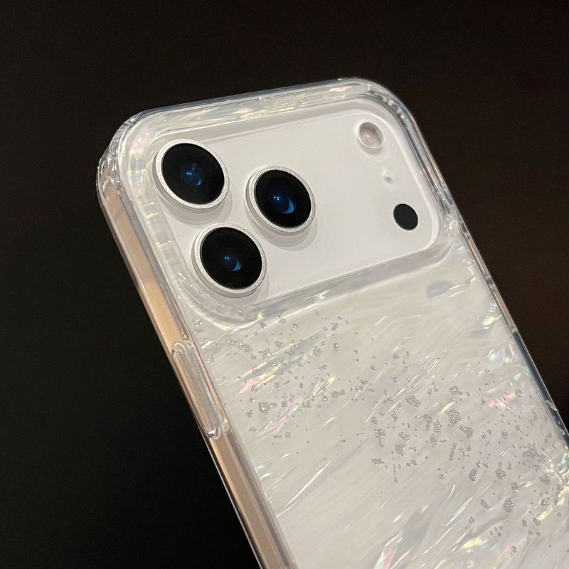适用iPhone17promax鎏云贝纹手机壳苹果16Pro渐变炫彩15Pro保护套|undefined