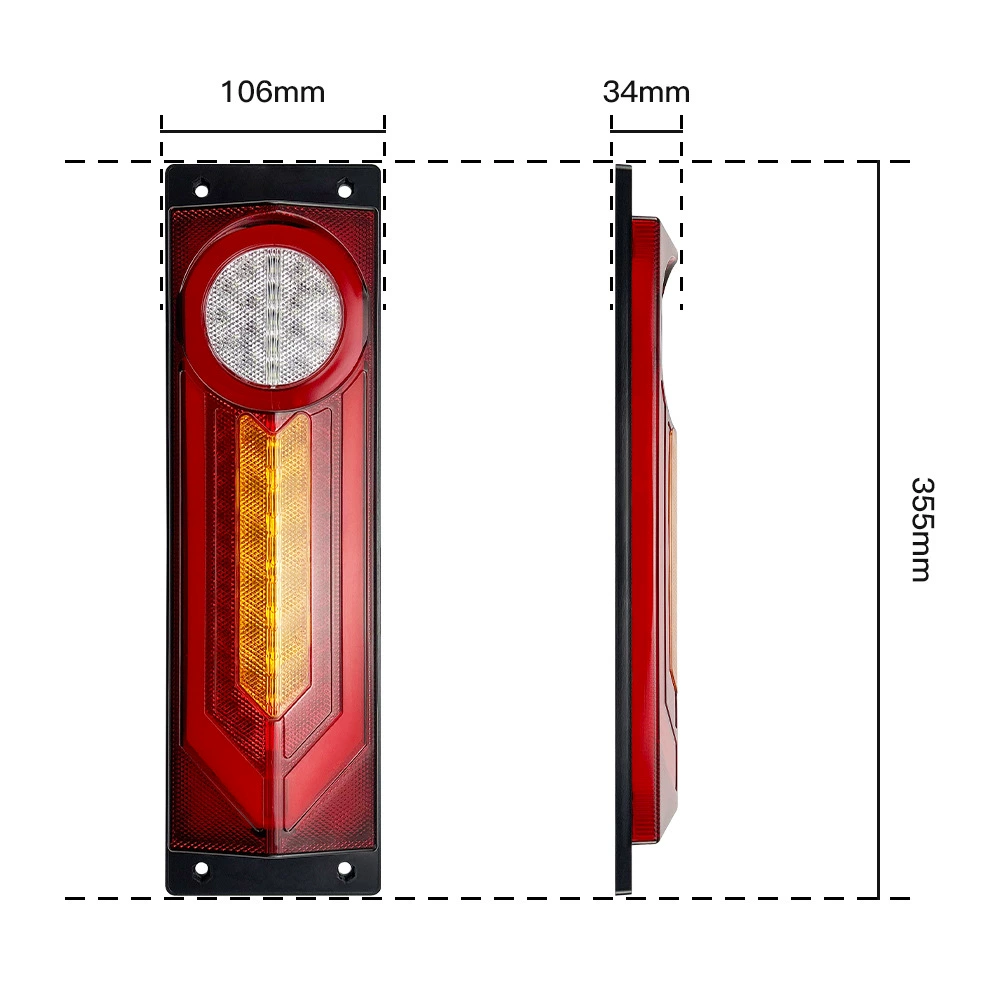 Truck tail light tail light truck tail light truck tail light wide light side light side light LED light signal light wide pressure cross