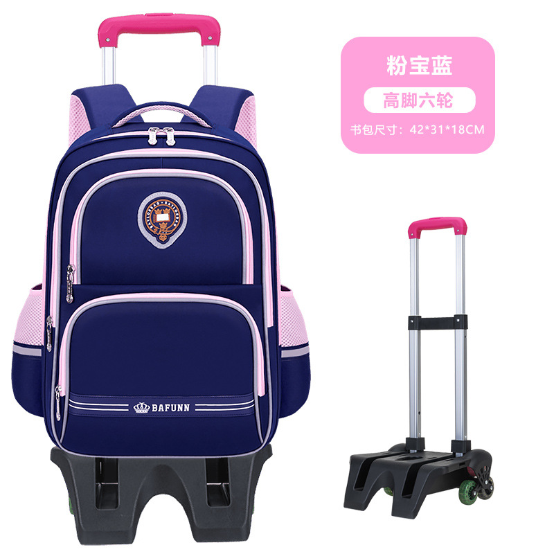 26 nuevas mochilas de tirón para niños y niñas 2 - 3 - 5 - 6 grados mochilas de hombro para niños de gran capacidad para reducir la carga