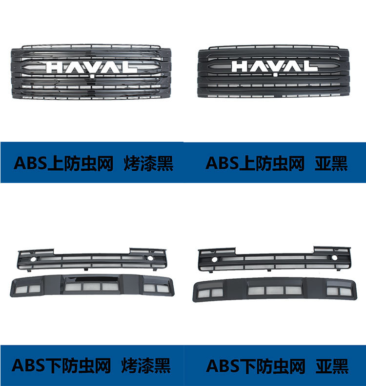 Suitable for 25 Models of Great Wall Haval H9, Abs Insect-Proof Net, Diamond Mesh Surface, Clip-On, Anti-Cotton Lint, Modification