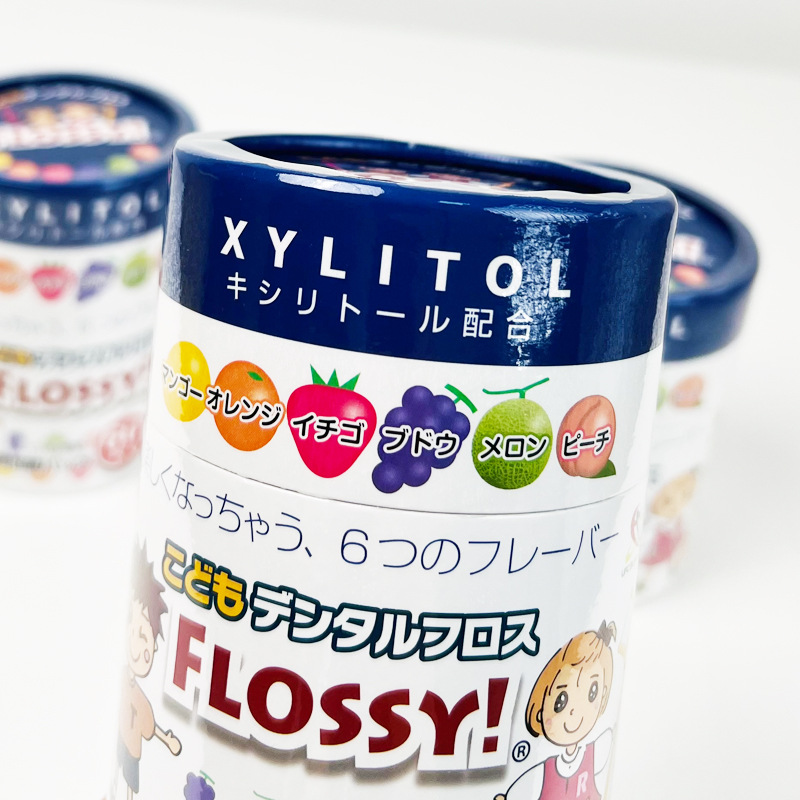 Flossy牙线日本Flossy牙线宝宝牙线水果味儿童口腔护理护齿