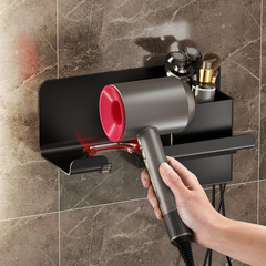 爾沫吹風機置物架免打孔浴室吹風支架廁所衛生間壁掛收納風筒掛架