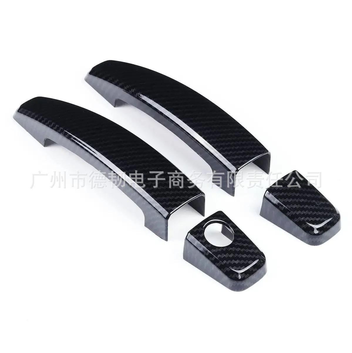 Suitable for 10-15 Chevrolet Camaro Carbon Fiber Pattern Handle Stickers for Chevy Car Door Outer Handles