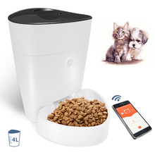 猫咪投食机喂食器涂鸦智能手机远程控制厂家批发自动跨境热销白色