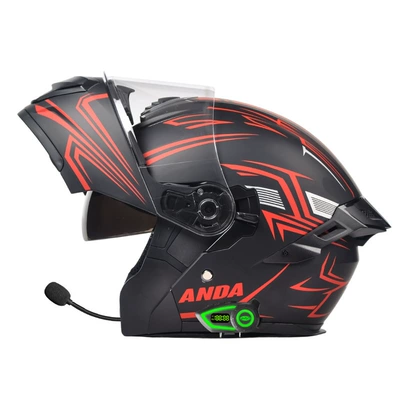 Motosiklet kaskı (dəbilqə) — Bluetooth Electric Motorcycle Helmets for
