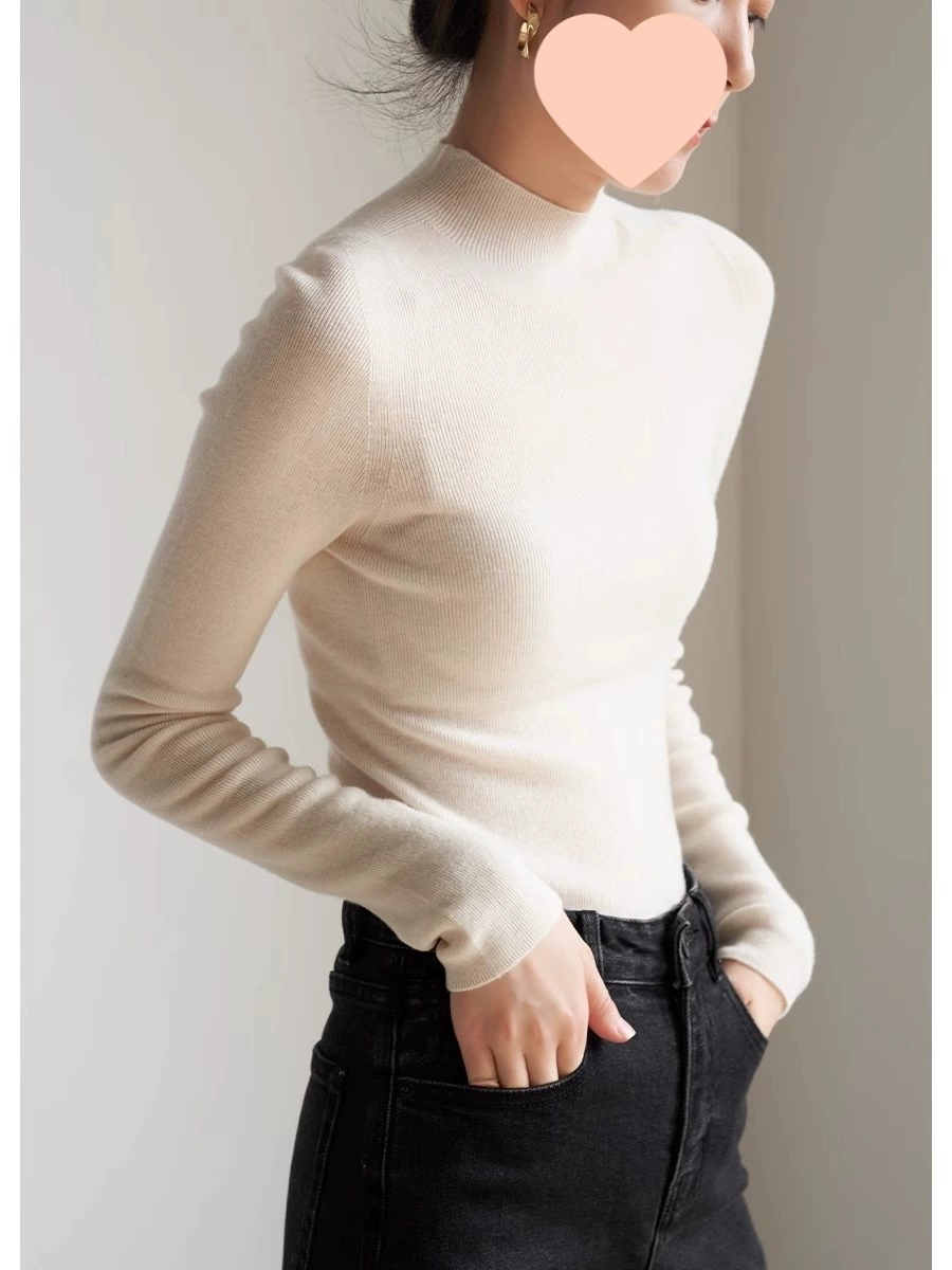 Красивый цветной вязанный осенний свитер по фигуре, slim fit