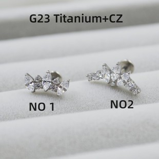 G23钛合金皇冠马眼锆石唇钉唇环人中钉耳蜗钉耳骨钉穿孔饰品新款-阿里巴巴