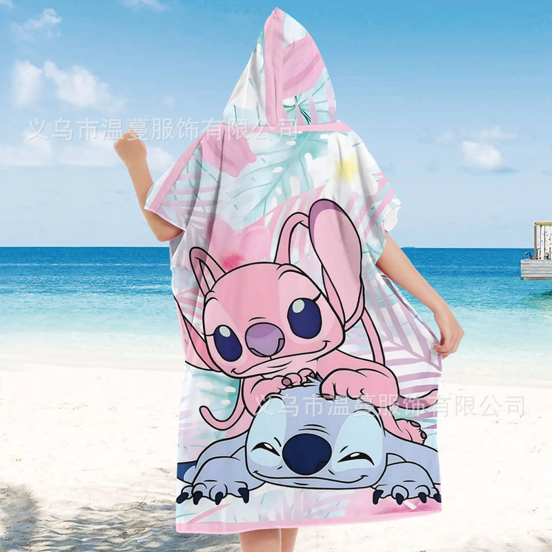 1Pc Stitch Wearable Beach Towel Cape - Quick-Drying Design for Beach Dressing and Swimming 1Pc Stitch Wearable Beach Towel Cape - Quick-Drying Design for Beach Dressing and Swimming