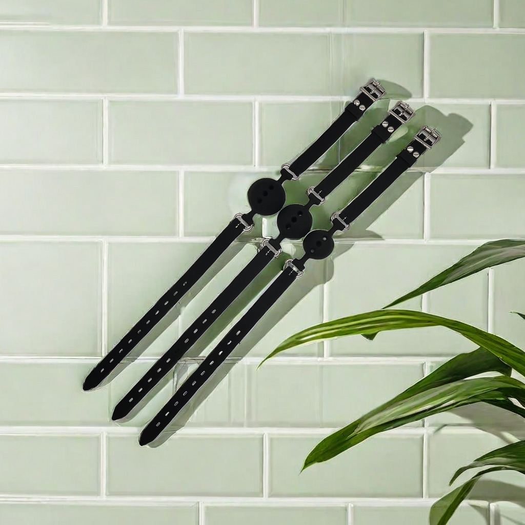 Juguetes sexuales, juguetes de bondage, tapón bucal, productos sexuales, bola bucal de silicona de tres agujeros, accesorios de silicona para parejas adultas._voghion.com