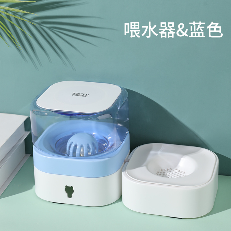 Alimentador automático para mascotas extraíble y lavable de acero inoxidable perro tazón doble tazón gato perro mascota fuente de agua potable transfronteriza al por mayor