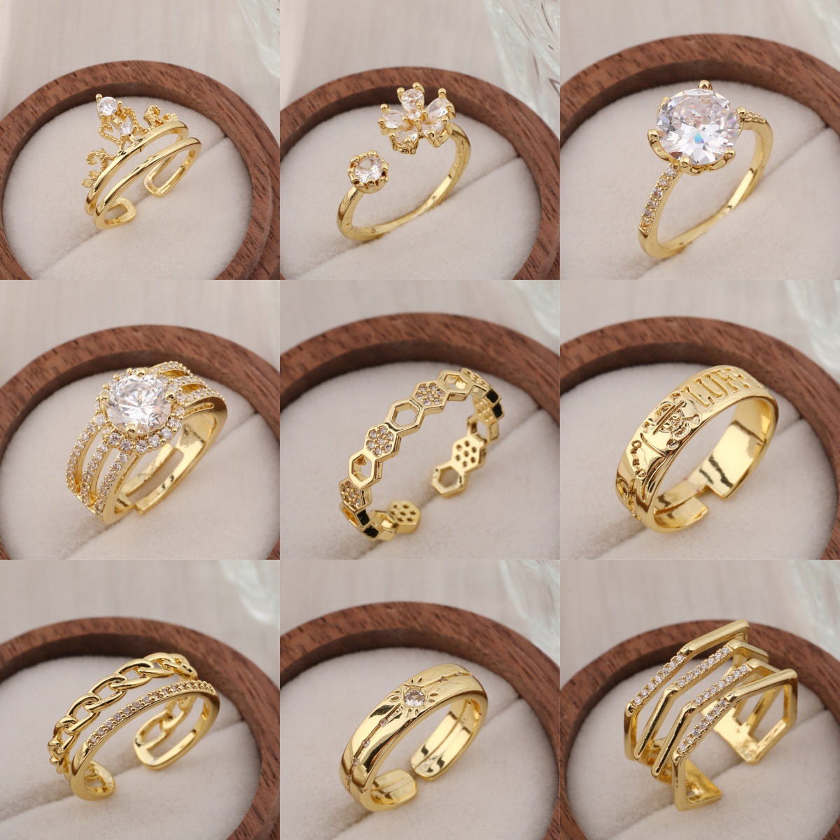 Elegant small design fashionable ring