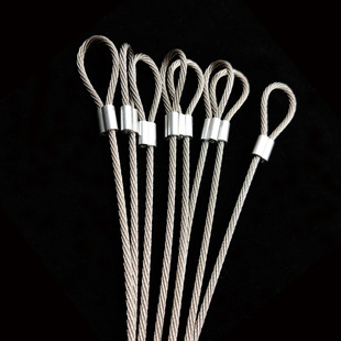 Factory Direct Sales 201 Stainless Steel Wire Rope Figure-Eight Oval Aluminum Sleeve Can Be Flattened and Pressed Round Wire Rope Lifting Rope