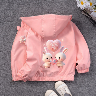2025 Baby's New Arrival Trendiest Coat Girl's Autumn Coat Children's Spring and Autumn Jacket Casual Autumn Hooded Top