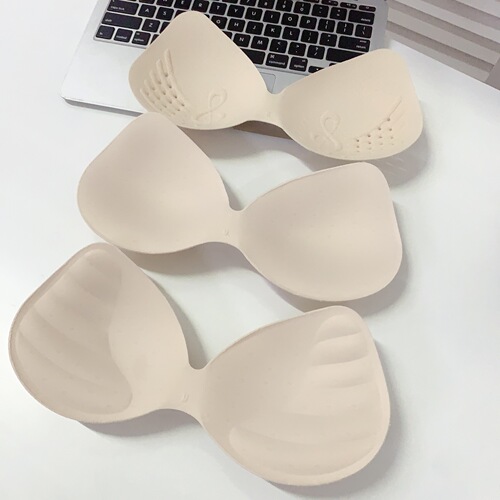 Superior Seamless Bra Pads, Ultra-Thin Breathable with Hollow Thick Pads, One-Piece Integrated Cup Nipple Pastel Latex Cotton for Women