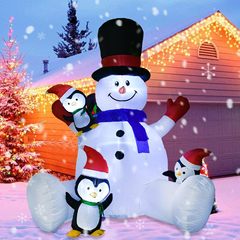 クリスマス雪だるま巨大クリスマスインフレータブル座り型雪だるまクリスマスインフレータブル屋外パーティー装飾品メーカー直販