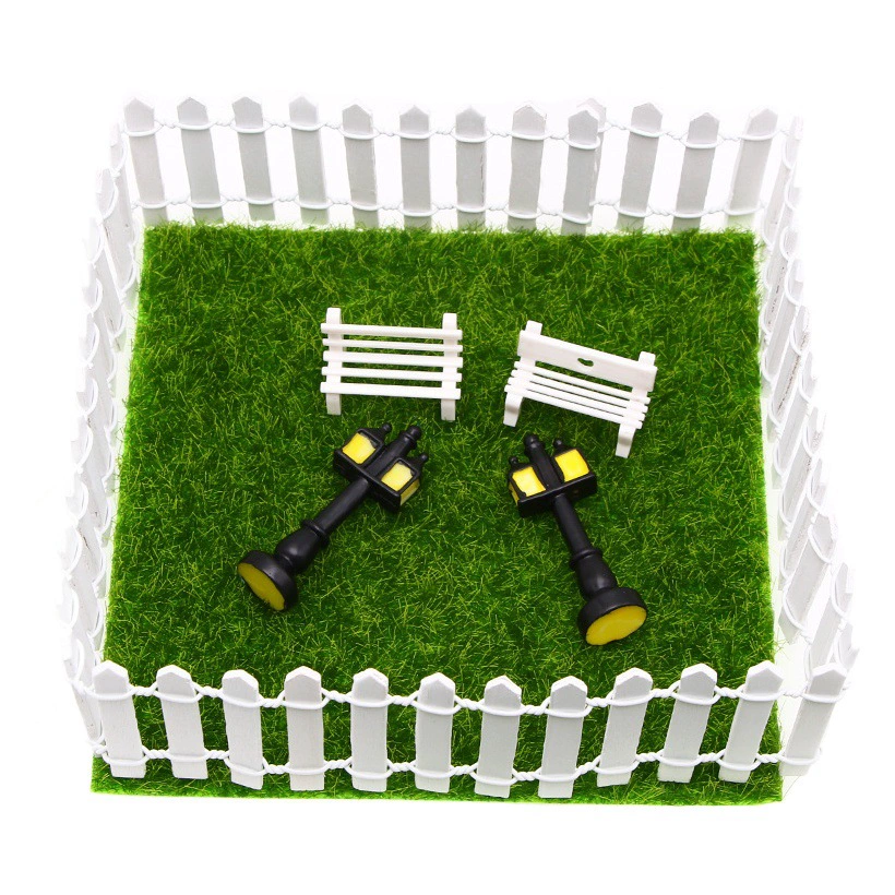 Zakka микро пейзаж забор Кукольный дом Садоводство украшение забор мясистый деревянный забор украшения 5*90 см