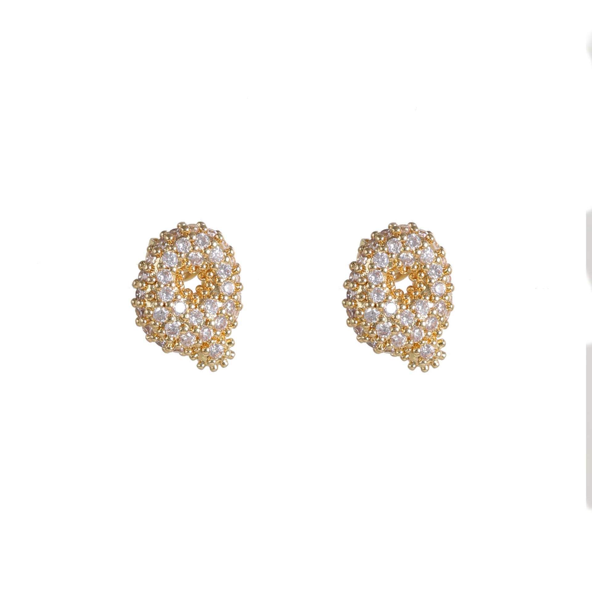 6g Weight Copper Ear Needle Material Ear Studs Classification 1 Pair Quantity Daily Occasion Copper Material Letter Pattern All Seasons Season Women's Gender Plating Design Classic Style Style 1 Pair Classic Style Letter Plating Copper Ear Studs 22