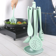 硅胶制品工厂现货厨具架套装 硅胶铲子烹饪勺子家用不粘锅铲