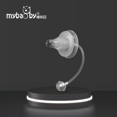 New wide-diameter baby bottle liquid silicone integrated straw pacifier, suitable for 5cm wide-diameter baby bottles