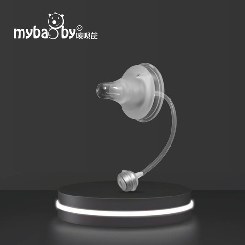 New wide-diameter baby bottle liquid silicone integrated straw pacifier, suitable for 5cm wide-diameter baby bottles