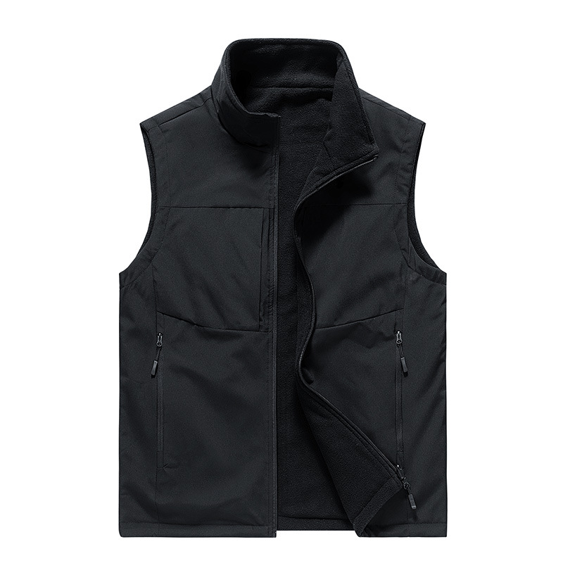 Chaleco de hombre chaleco de veludo de otoño chaleco de hombro delgado primavera y otoño cardigán chaqueta sin mangas chaqueta casual