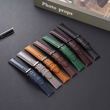 批发油皮包边DW真皮表带配件适用华为gt2pro三星watch8手表智能