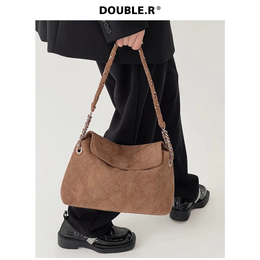 Сумки 2021, осенне-зимняя новая стеганая сумка-подушка с цепочкой в стиле ретро, большая вместительная сумка через плечо на одно плечо