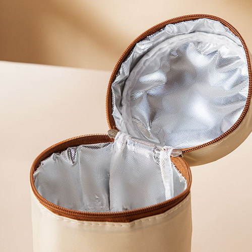 Aluminum foil insulation bag wholesale round insulation bucket lunch box bag portable lunch bag Oxford cloth lunch bag waterproof