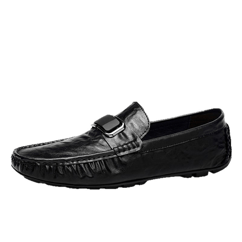 Herren Leder Slipper Slip-on Freizeitschuhe Für Herren_voghion.com