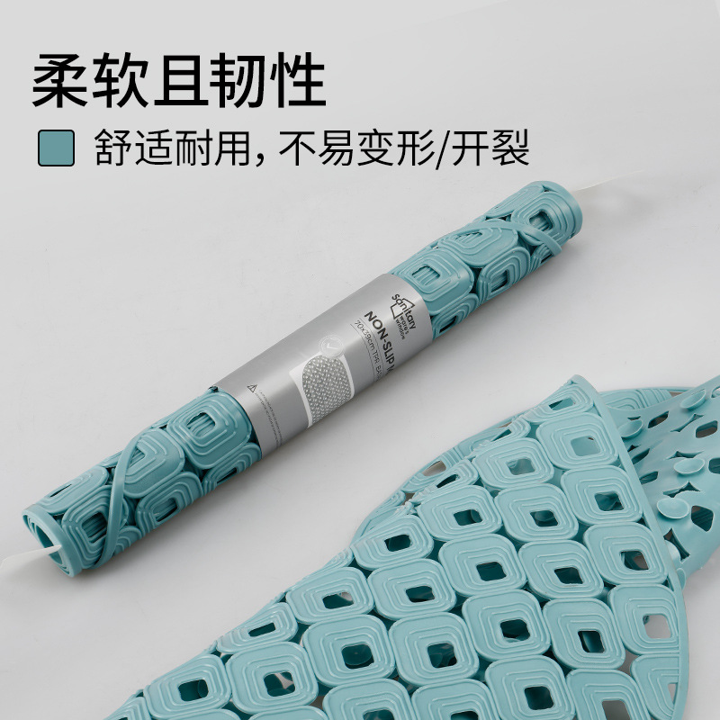 70*39cm oval baño antideslizante estera fuerte ventosa TPR baño estera antideslizante alfombra de baño alfombra de piso